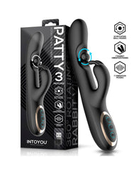 IY – Patty – Rabbit-Vibrator mit rotierender Kugel – Schwarz