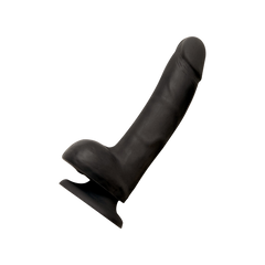 Strap-On-Me – Rotierender und vibrierender realistischer Dildo – Größe L – Schwarz