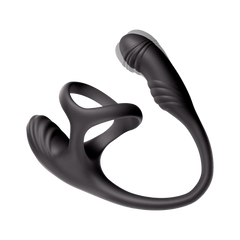 IY - Kamber - Wavender, vibrierender Analplug und Cockring mit Fernbedienung - Schwarz