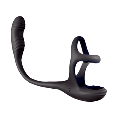 IY - Kamber - Wavender, vibrierender Analplug und Cockring mit Fernbedienung - Schwarz