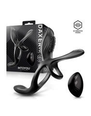 IY - Daxer - Girth Gainer Vibrating Double Cockring mit Fernbedienung - Schwarz