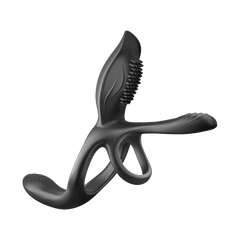 IY - Daxer - Girth Gainer Vibrating Double Cockring mit Fernbedienung - Schwarz