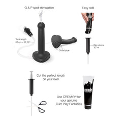 Strap-On-Me – Squirting Cum Dildo Realistic – Größe L – Schwarz