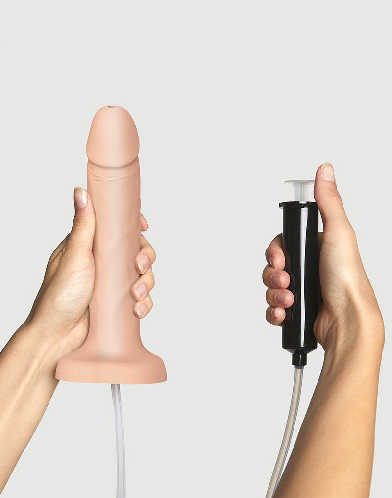 Strap-On-Me– Squirting Cum Dildo Realistic – Größe L – Nude