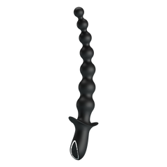 PL - Rigdon - Analperlen-Vibrator-Plug - Schwarz