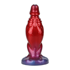 Power Monsters – Shadow Behemoth – Aufblasbarer Monster-Dildo mit Wellenstruktur – 22 cm – Mix Color