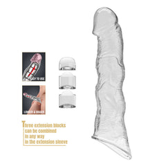 PL – Penisverlängerungshülle – 28 cm – Transparent