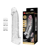 1: PL – Penisverlängerungshülle – 26 cm – Transparent