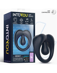 IY – Kenny – Penisring mit Klitorisstimulator und App-Steuerung – Nachtblau