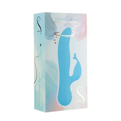 Swan – Kissing – Dual Action Rabbit Vibrator – Blau