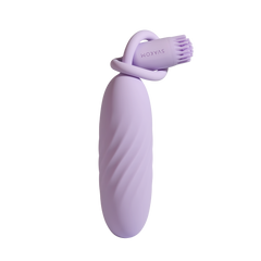 SVAKOM – Plume – Flexibler Bullet-Vibrator mit Bürstenbesatz – Pastell-Lila