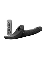 Strap-On-Me – Realistischer Multi-Orgasmus-Dildo – Größe L – Schwarz