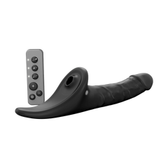 Strap-On-Me – Realistischer Multi-Orgasmus-Dildo – Größe L – Schwarz