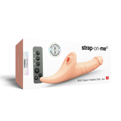 Strap-On-Me – Realistischer Multi-Orgasmus-Dildo – Größe M – Nude