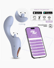 IY – Licky – Leckender Zungenvibrator mit App-Steuerung – Hellblau