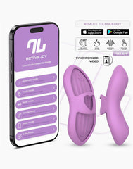 IY – Laia – Beheizbarer Fingervibrator mit App-Steuerung – Lavendel