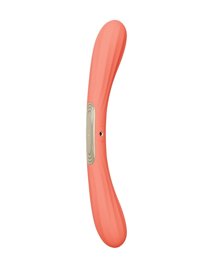 LELO – BOOMERANG™ – Doppelseitiger Vibrator – Korallenrot