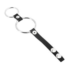 Rimba - Penisartikel mit Metal Ringen (Ø 35 + 50 mm) und Hodensackteiler