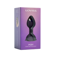 LOVISS – Posy – Garten-Analplug mit Fernbedienung – Lila