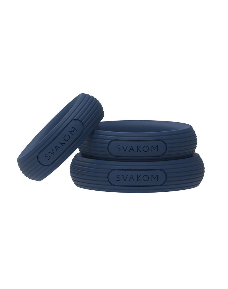 SVAKOM – Triooo – Penisring-Set – Blau