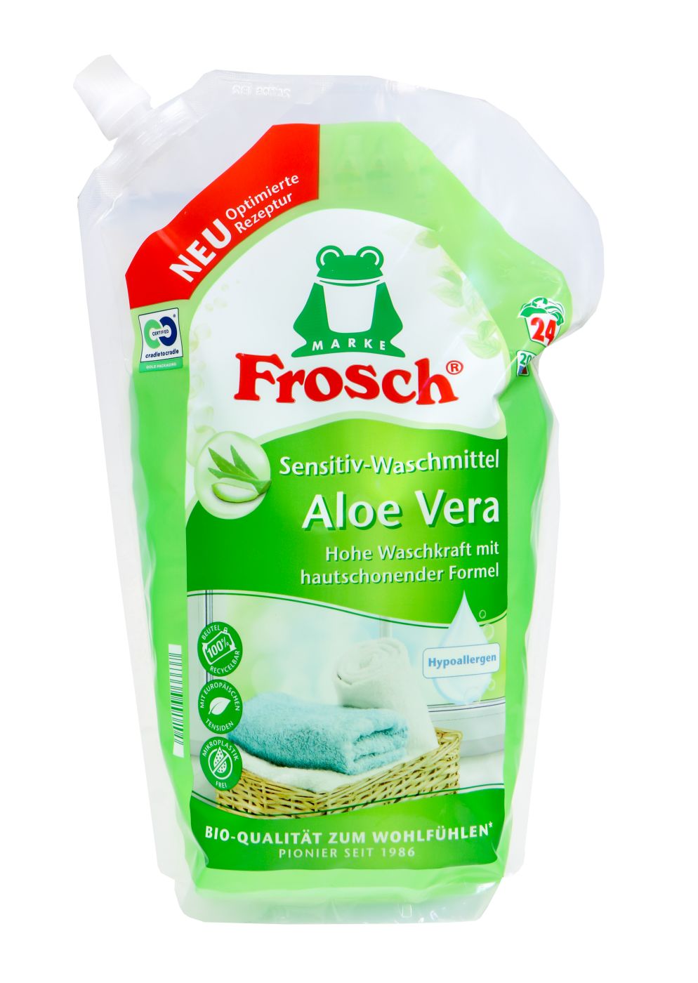 Frosch Waschmittel Flüssig Aloe Vera 25 Waschladungen, 1,5 l