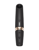Satisfyer - Perfect Kiss - 3D Air Pulse Lippenstift Vibrator - Schwarz