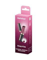 Satisfyer - Deep Kiss - 3D Air Pulse Lippenstift Vibrator - Schwarz