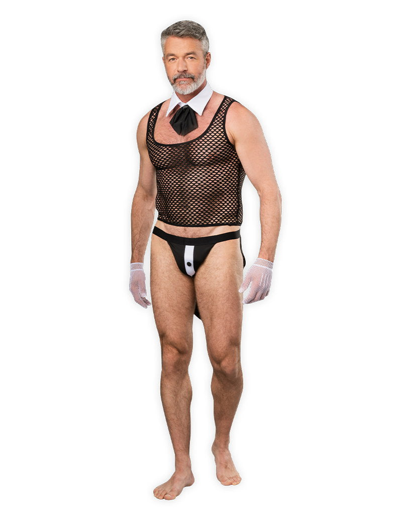 Amorable by Rimba – Sexy Gigolo-Set – Schwarz, Weiß