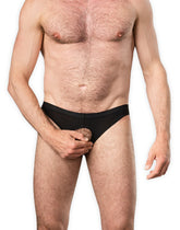 Amorable by Rimba – Slip mit offenem Schritt – Einheitsgröße – Schwarz