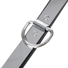Rimba - Leder halsband mit metal und Vorhängeschloss