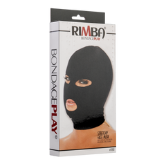 Rimba - Kopfmaske aus Stretchstoff mit Augen und Mund offen