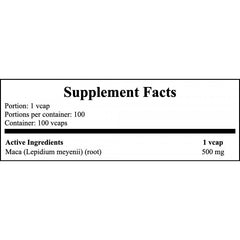 Maca 500mg - 100vcaps