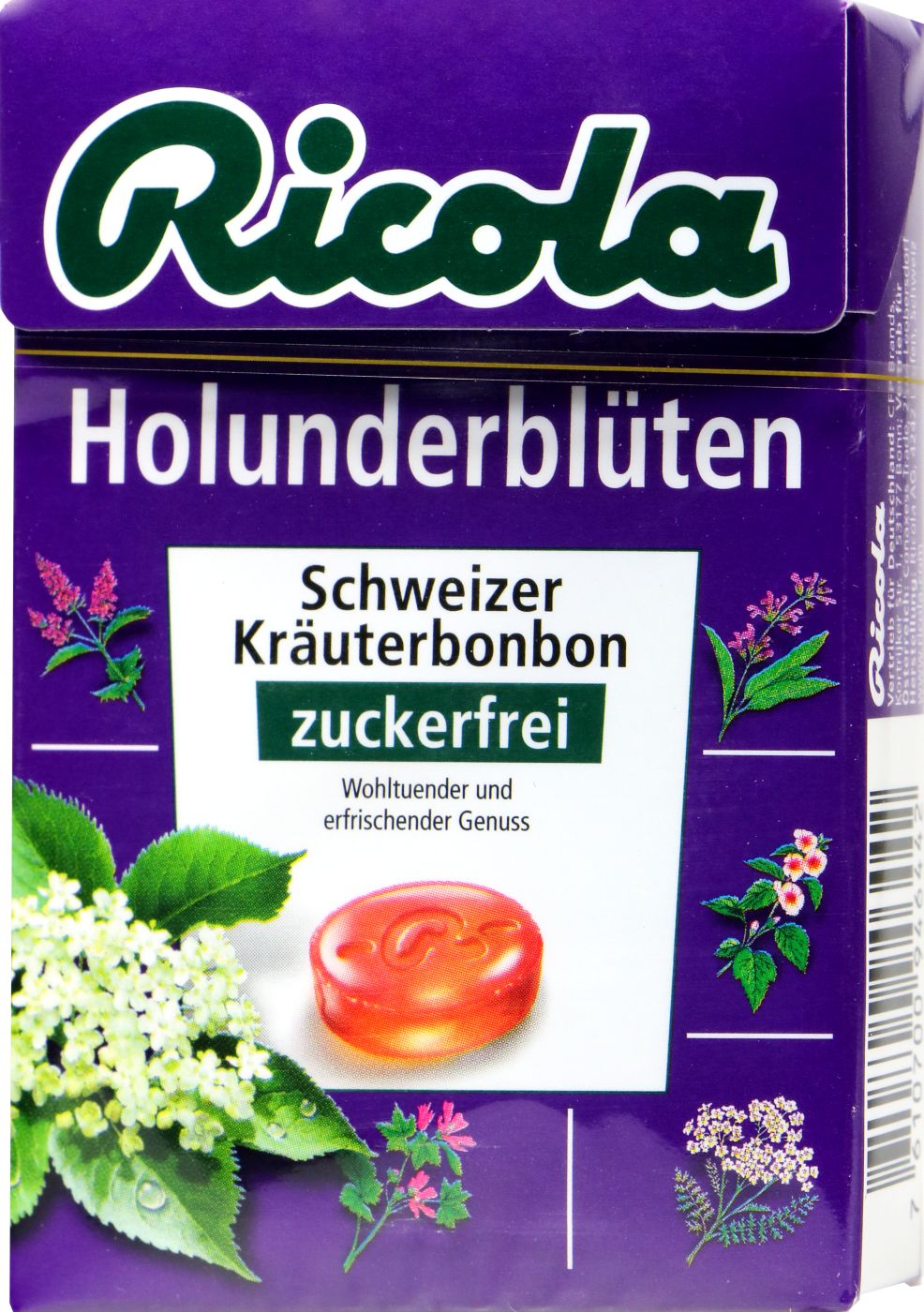 Ricola Böxli Holunder Zuckerfrei, 50 g