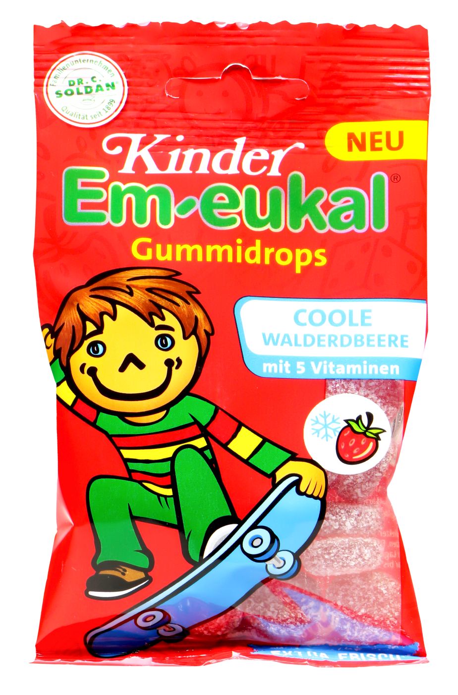 Em-Eukal Kinder Gummidrops Coole Waldbeere, 75 g