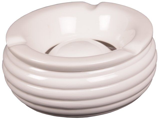 Windaschenbecher Keramikrillen, weiss