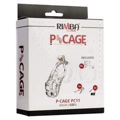 Rimba P-Cage - P- Cage PC11 - Peniskäfig Größe L - Transparent