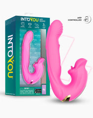 IY – Bimby – Beiß- und Doppelzungenklopf-Vibrator mit App – Pink