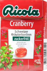 Ricola Böxli Cranberry Zuckerfrei, 50 g