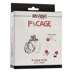 Rimba P-Cage - P-Cage PC08 - Peniskäfig Größe S - Transparent