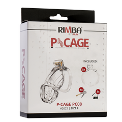 Rimba P-Cage - P-Cage PC08 - Peniskäfig Größe L - Transparent