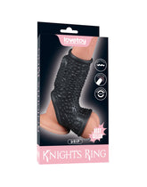 LoveToy - Drip Knights Ring - Vibrierende Penis- und Hodensackmanschette (Ø 2,8 cm) - Schwarz