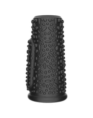 LoveToy - Drip Knights Ring - Vibrierende Penishülse (Ø 3,7 cm) - Schwarz
