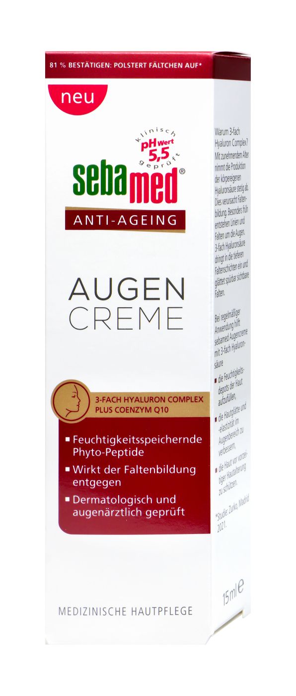 Sebamed Anti-Aging Augencreme, 15 ml