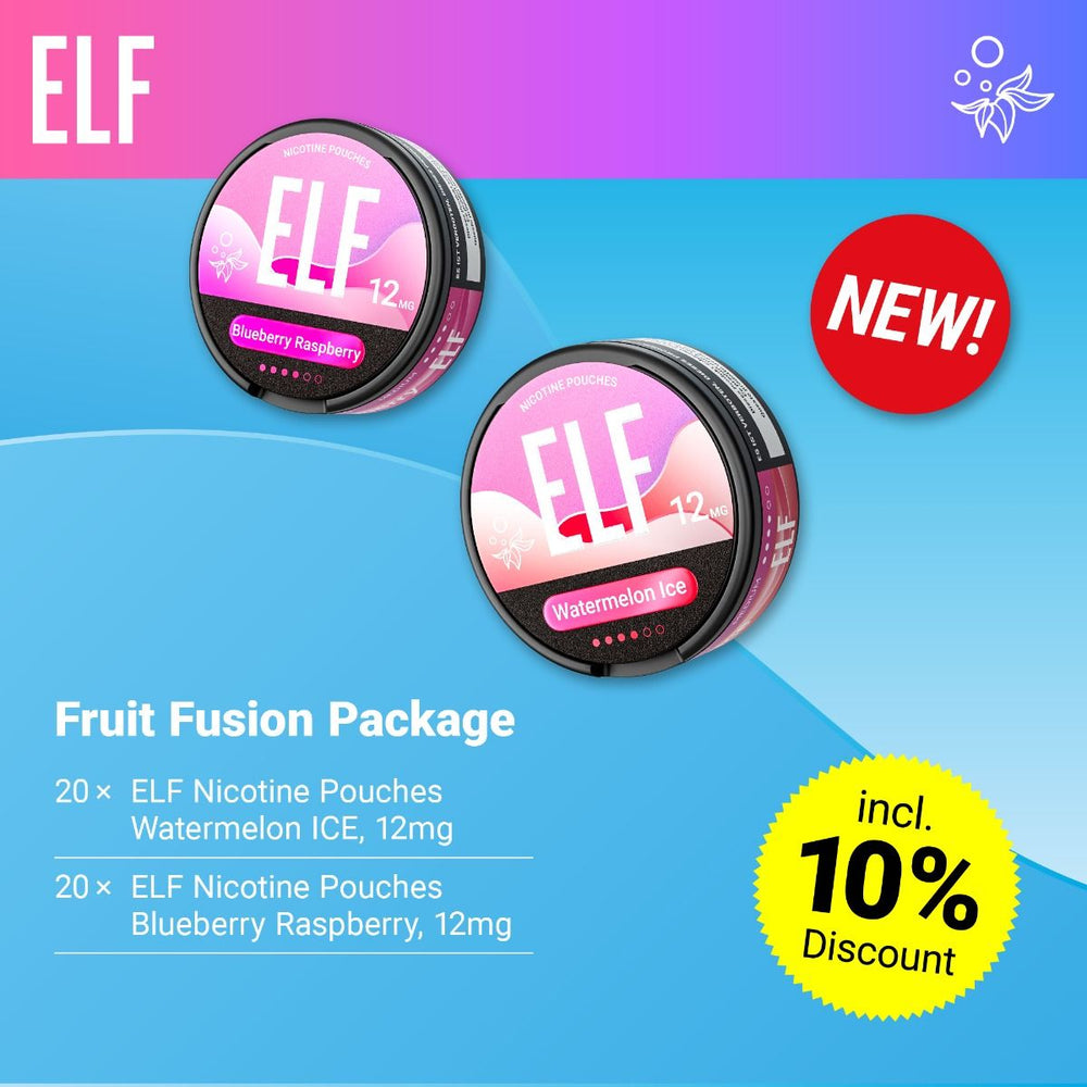 ELF Nicotine Pouches - Fruit Fusion Package