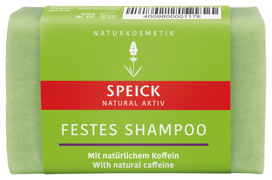 Speick Natural Aktiv Festes Shampoo mit Koffein, 60 g