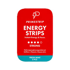 10 x Primestrip Energy Strips, Strong Mint, 80mg Koffein