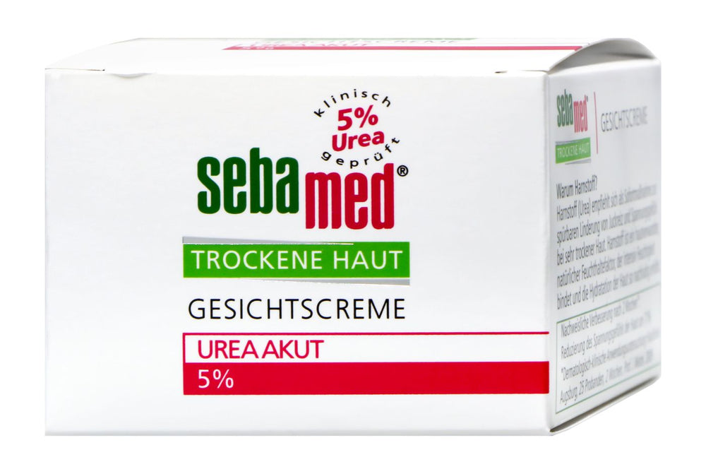 Sebamed Trockene Haut Urea 5 % Gesichtscreme Parfümfrei, 50 ml