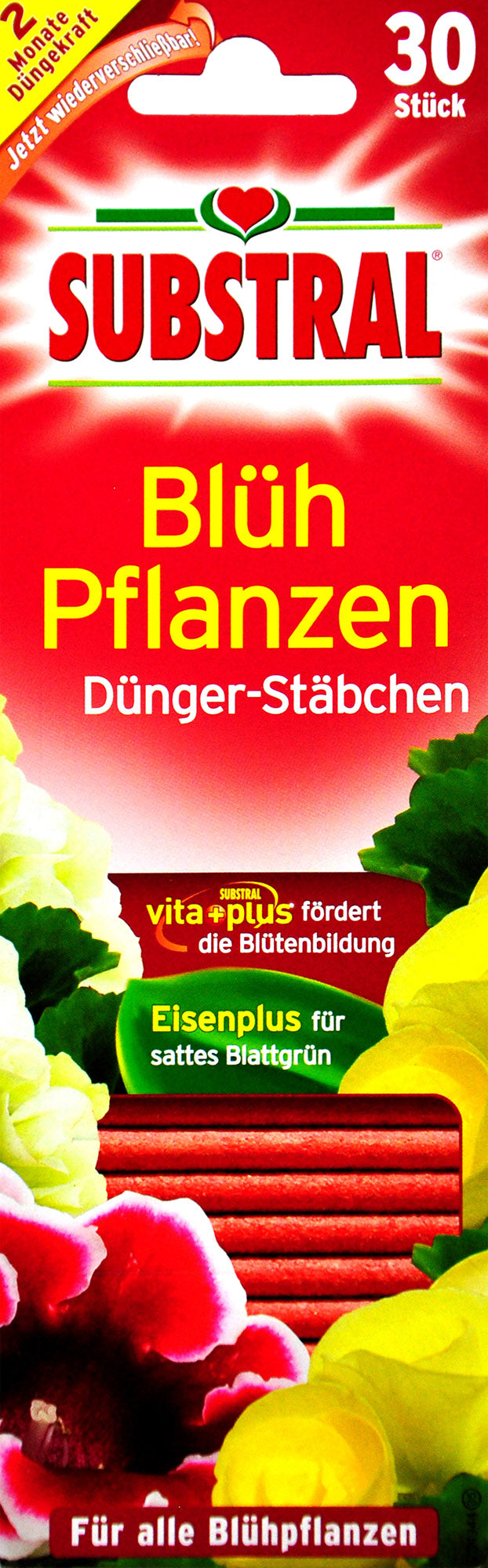 Substral Blühpflanzen Düngerstäbchen, 30 er