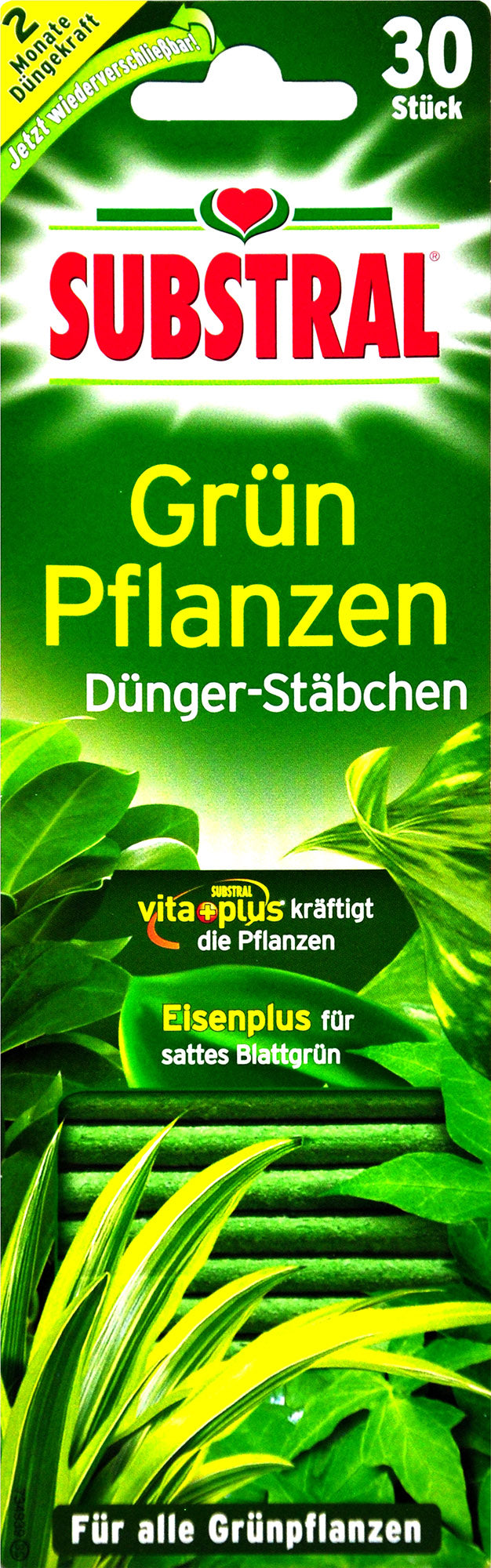 Substral Grünpflanzen Düngerstäbchen, 30 er