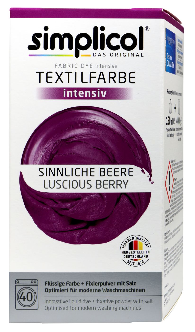 Simplicol Intensiv Textilfarbe Sinnliche Beere, 1806
